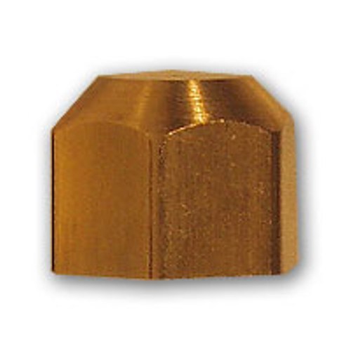 4pcs 3/8 inch Flare Cap Brass Pipe Fitting NPT soft copper air water line fuel