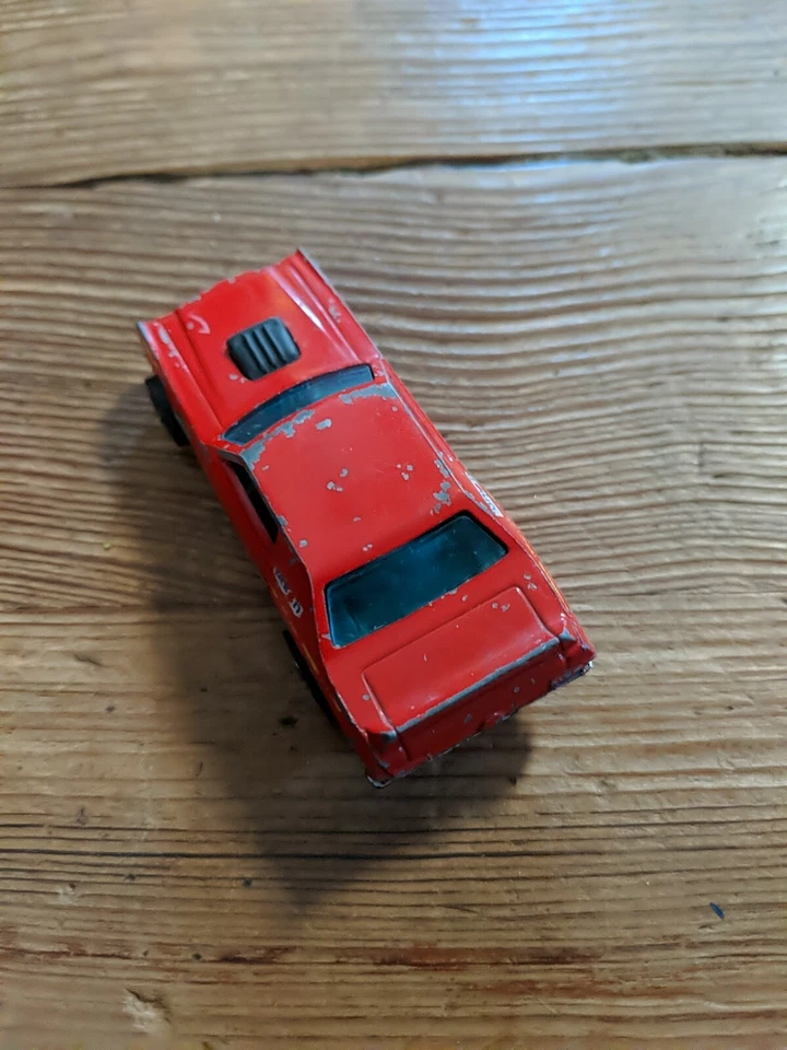 Red Hot Wheels 1974 Hong Kong Muscle Car juguete de colección raro Foto 2 de 4