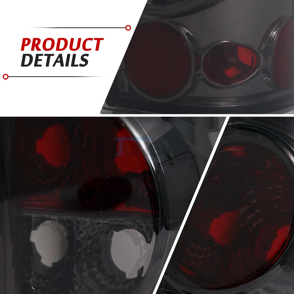 Pair Smoke Tail Lights For 1999-2006 Chevy Silverado GMC Sierra 1500 2500 3500 - Image 4 of 4