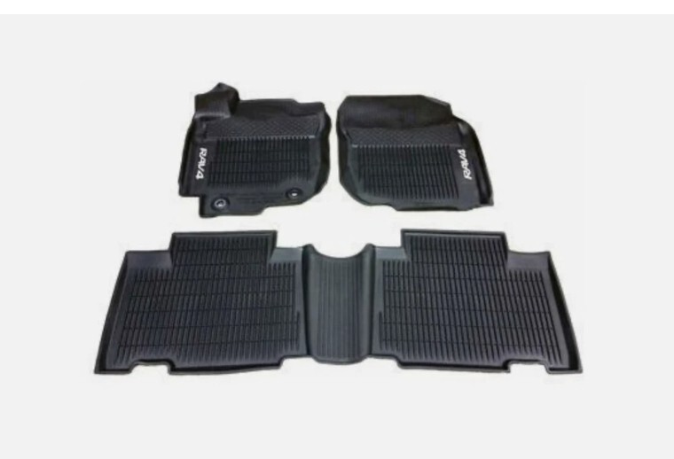 New OEM Toyota Black All Weather Floor Liners Mats '14-'18 RAV4 PT908-42165-20