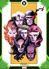 [DIGITAL CARD] Topps Marvel - #4 - X-Collection 21 V1 - X-Men Stylized Green