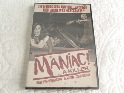 MANIAC A KILLER: OLIVER REED, JIM MITCHUM, STUART WHITMAN (DVD, 1977) NEW & SEAL
