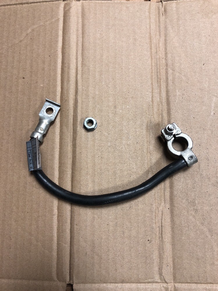 0106 BMW 325Ci E46 OEM NEGATIVE GROUND BATTERY CABLE 3 SERIES 8 374