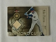 2001 Fleer MIKE PIAZZA Diamond Cuts Game Used Bat Baseball Card