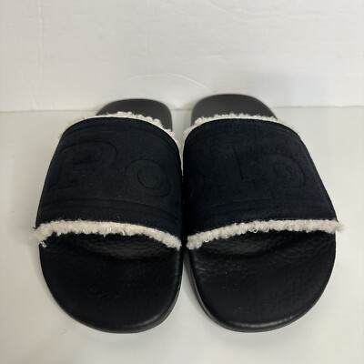 POLO RALPH LAUREN CAYSON MEN\'S SLIDES COLOR  BLACK SIZE 13D Polo Ralph Lauren | Shoes | Polo Ralph Lauren Cayson Mens  main image 2