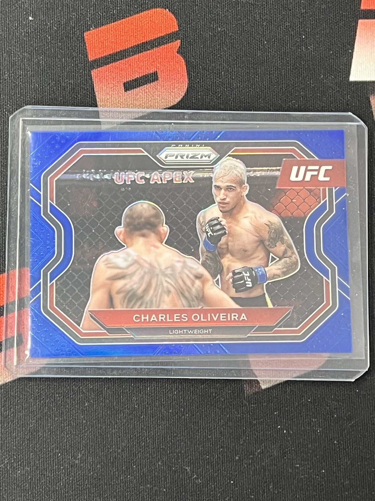 Charles Oliveira 2021 Panini Prizm UFC Blue Refractor Card /199 First Year