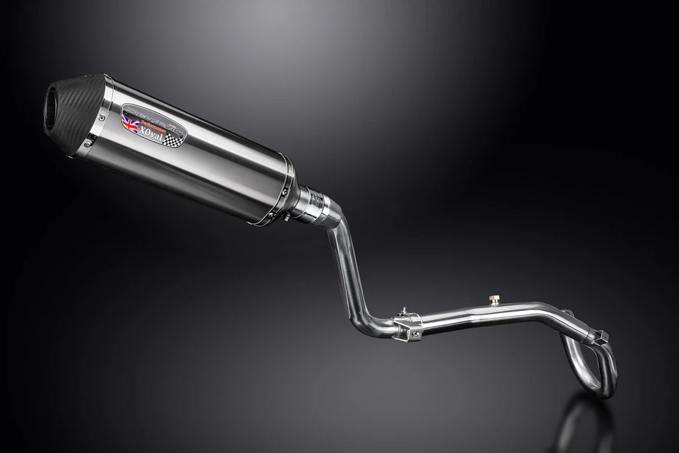 Silenciador de escape completo de 13,5" X-Oval de acero inoxidable Honda CRF250L 2017-2020 Foto 3 de 4