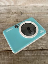 Canon Ivy Cliq2 CV223 Turquoise Instant Camera Printer - Needs Battery