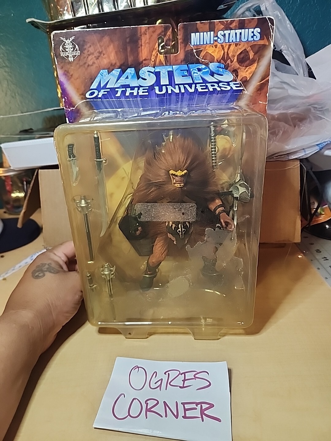 NECA Masters of the Universe MOTU 200x GRIZZLOR Mini Statue Series 2 2005 New