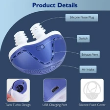 Anti Snoring Device, Sleep Apnea Stopper, Electric Snore Relief, Micro Sleep Aid