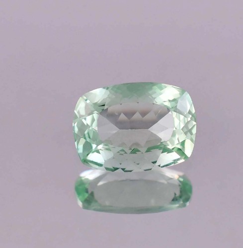 3.75 Ct Natural Sparkling Green Tourmaline Cushion Cut Loose Gemstone Certified - Picture 1 of 4