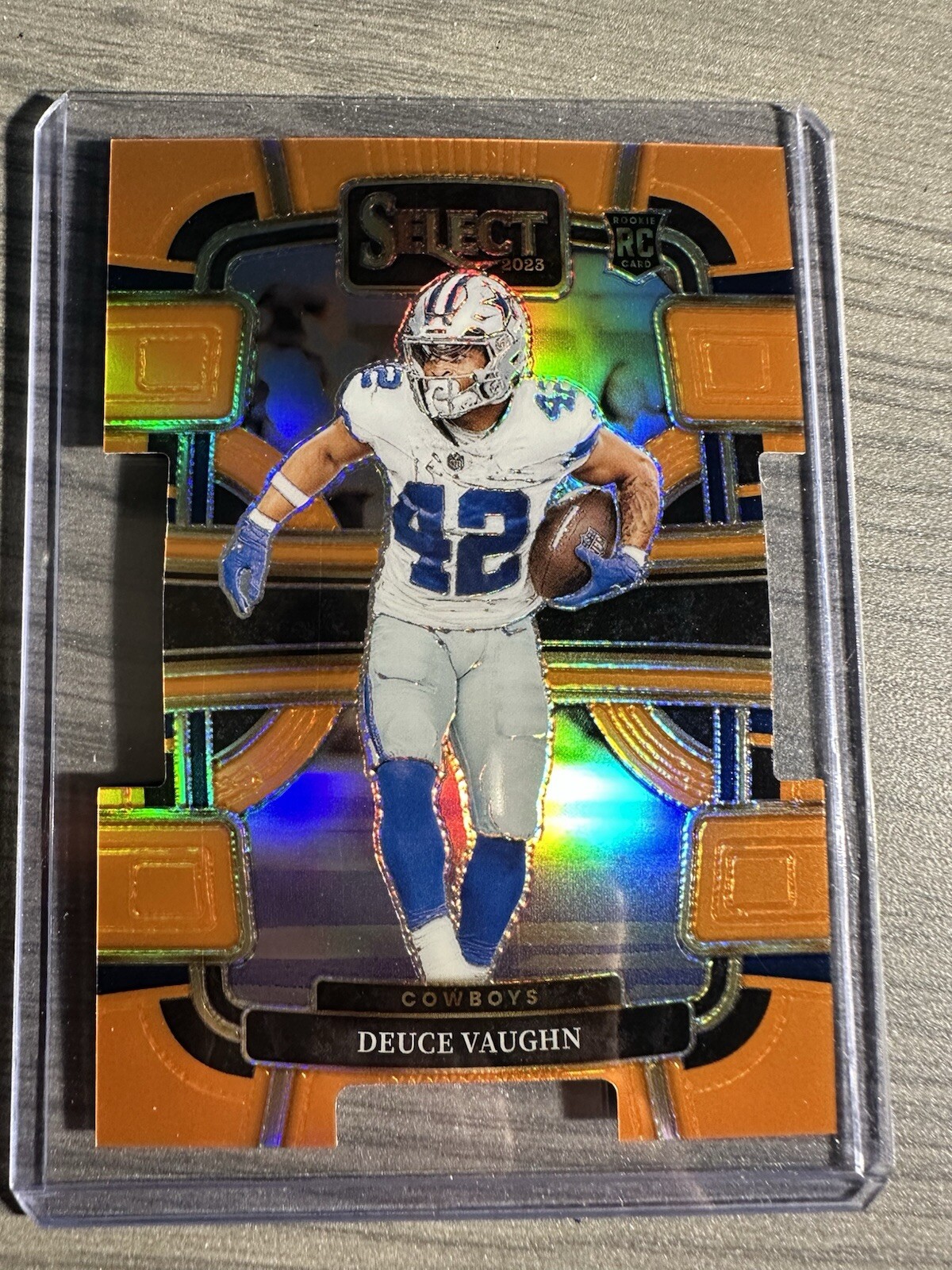 2023 Select Football Deuce Vaughn Orange Die Cut Prizm /499 #28