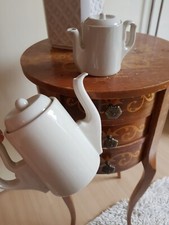 Shabby chic Teekanne Milchkännchen Set Küche Kanne Küche Landhausküche Porzellan