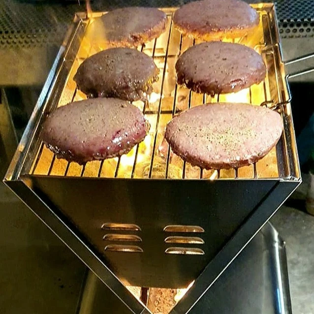 LD Notebook Grill Edelstahl Parrilla en Acero (Portatil) CARBÓN - Bild 4 von 4