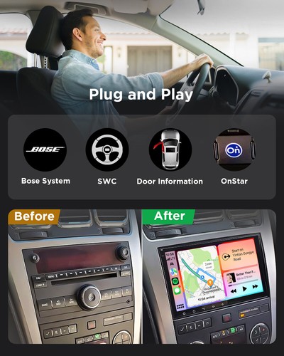 For Chevy Impala 2006-2013 CarPlay Android Auto 13 Car Radio Stereo GPS Nav WiFi - Picture 8 of 28