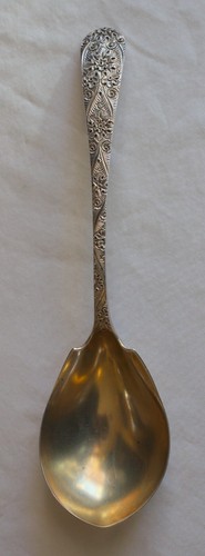 💥Early TIFFANY & CO. Cucchiaio bacche argento sterling INCISO PERSONALIZZATO 9,25" FLOREALE💥 - Foto 3 di 15
