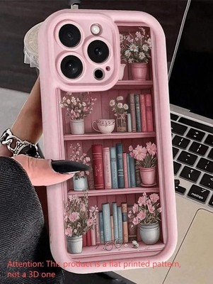 Cute and Fashionable Book Painted Slot Shockproof Phone Case for iPhone Models