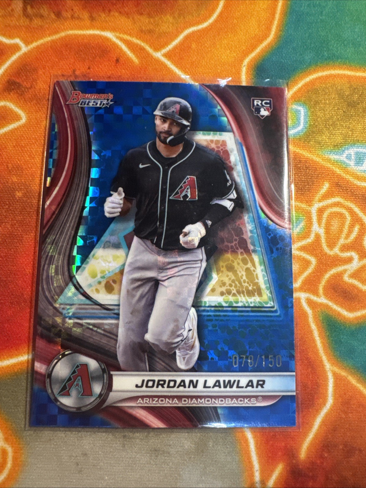 Bowman’s Best 2024 JORDAN LAWLAR BLUE PRIZM #/150 Diamondbacks
