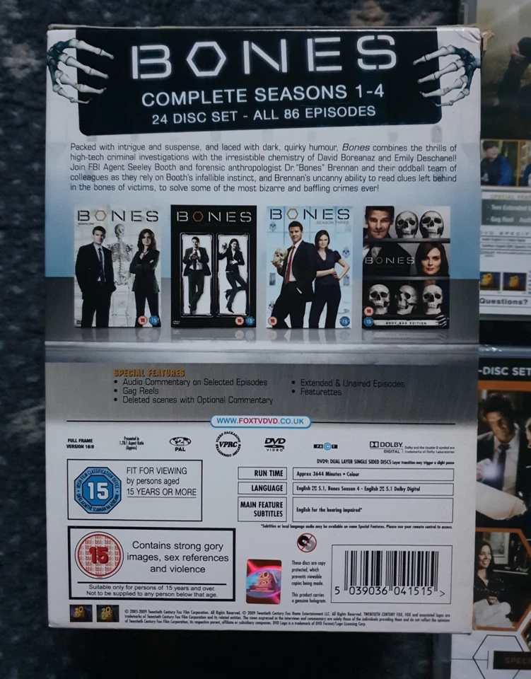 bones dvd collection (1-4, 6, 7, 11, final) - Image 3 of 4