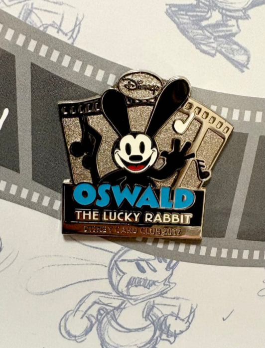 Oswald the Lucky Rabbit 2017 Disney JCB Card Exclusive Gift Pin Badge ...