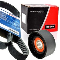 Bosch 7PK1605 Keilrippenriemen + Rolle FüR Duster Logan Camptur Clio 1.2 Renault
