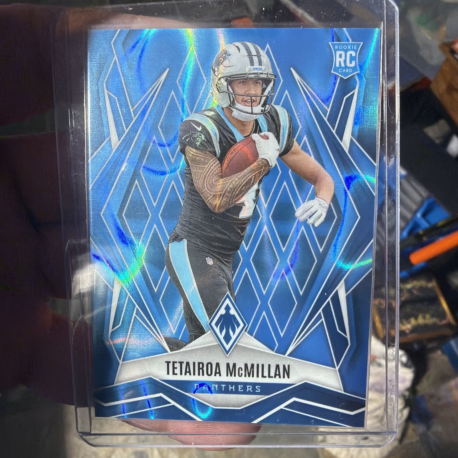 2025 Panini Phoenix - Rookies Tetairoa McMillan #155 (RC) Blue Lava /325