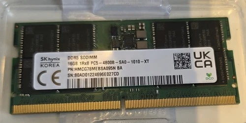 SK hynix 16GB 1RX8 PC5-4800B SODIMM Memory RAM HMCG78MEBSA095N (used)