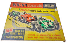 Vintage Wrenn Formula 152 Slot Car Racing Set 1/52 Scale 1960s Rare Retro Boxed.