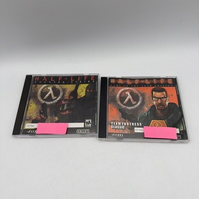 2x Half-Life Game of the Year Edition And PC Video Game Team Fortress Classic