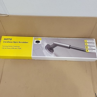 Hoto Cordless Spin Scrubber With Multiple Brushheads