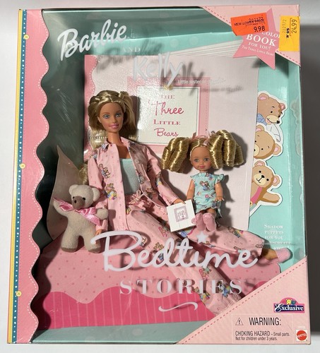 NEW Barbie Bedtime Stories Bed #88843 And Barbie & Kelly Dolls #29426 Toys R Us - Picture 13 of 23