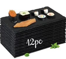 Hoolerry*12 Pcs*10x 6Inch*Slate Charcuterie Boards*Slate Cheese Boards*