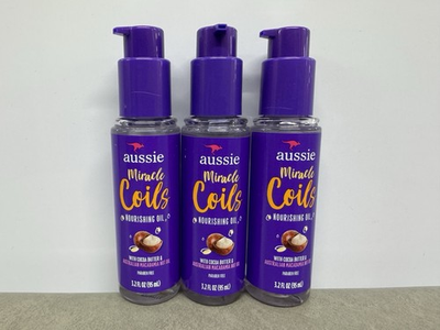 #ad #ad Aussie Miracle Curls Coconut Curl Defining Oil 3.2oz 3 Pack Curly Hair $36.99