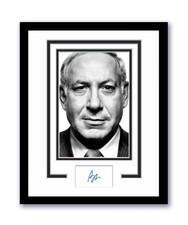 Benjamin Netanyahu Autographed Signed Framed Photo Israel Prime Minister ACOA