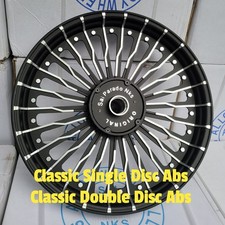 " Avant & Arrière 26 Rayons Alliage Roue Jante Paire " Pour Roi Enfield Classic