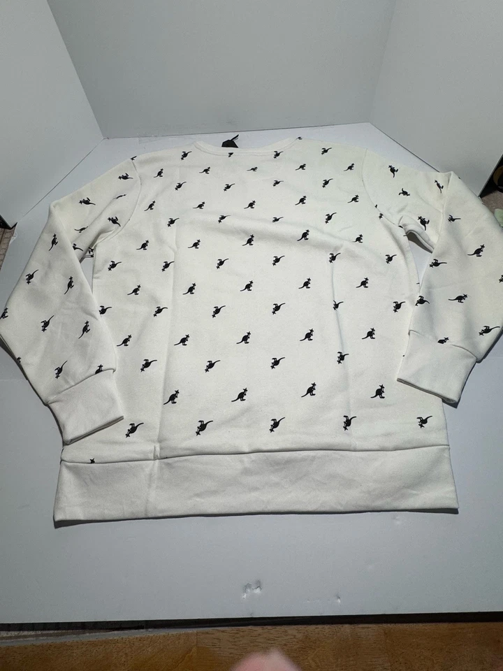 Sudadera pulóver polar con estampado integral Kangol para hombre cuello redondo logotipo bordado Foto 2 de 4