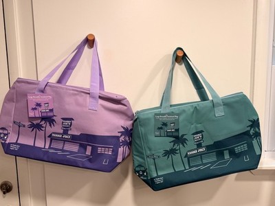 Trader Joe's Insulated Tote Freezer Cooler Bag Market XL Purple Lavender NEW