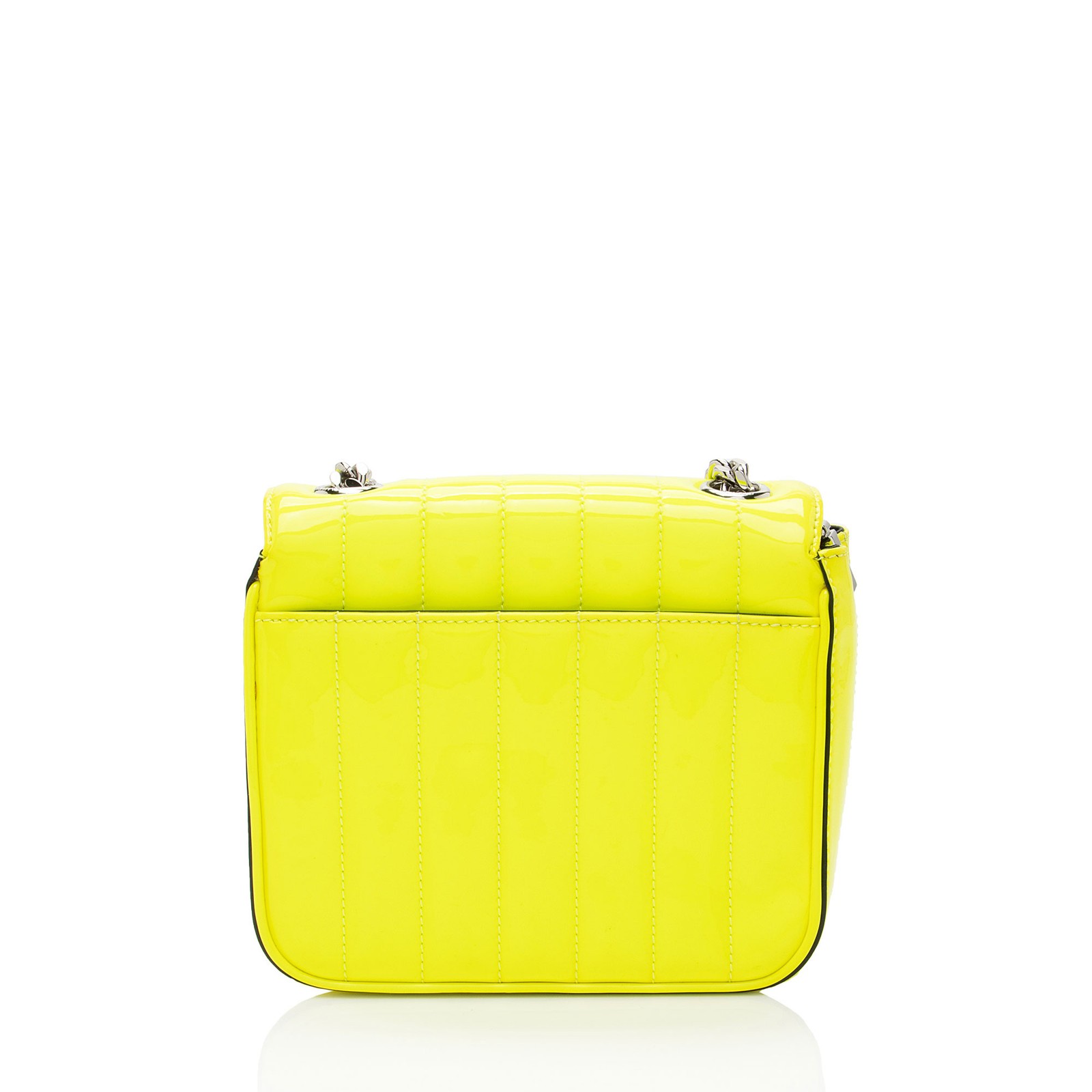 Borsa a tracolla piccola Saint Laurent in pelle verniciata con monogramma Vicky