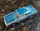Vintage Mattel Hot Wheels 1967 Custom Barracuda Redline Aqua w/ White Interior