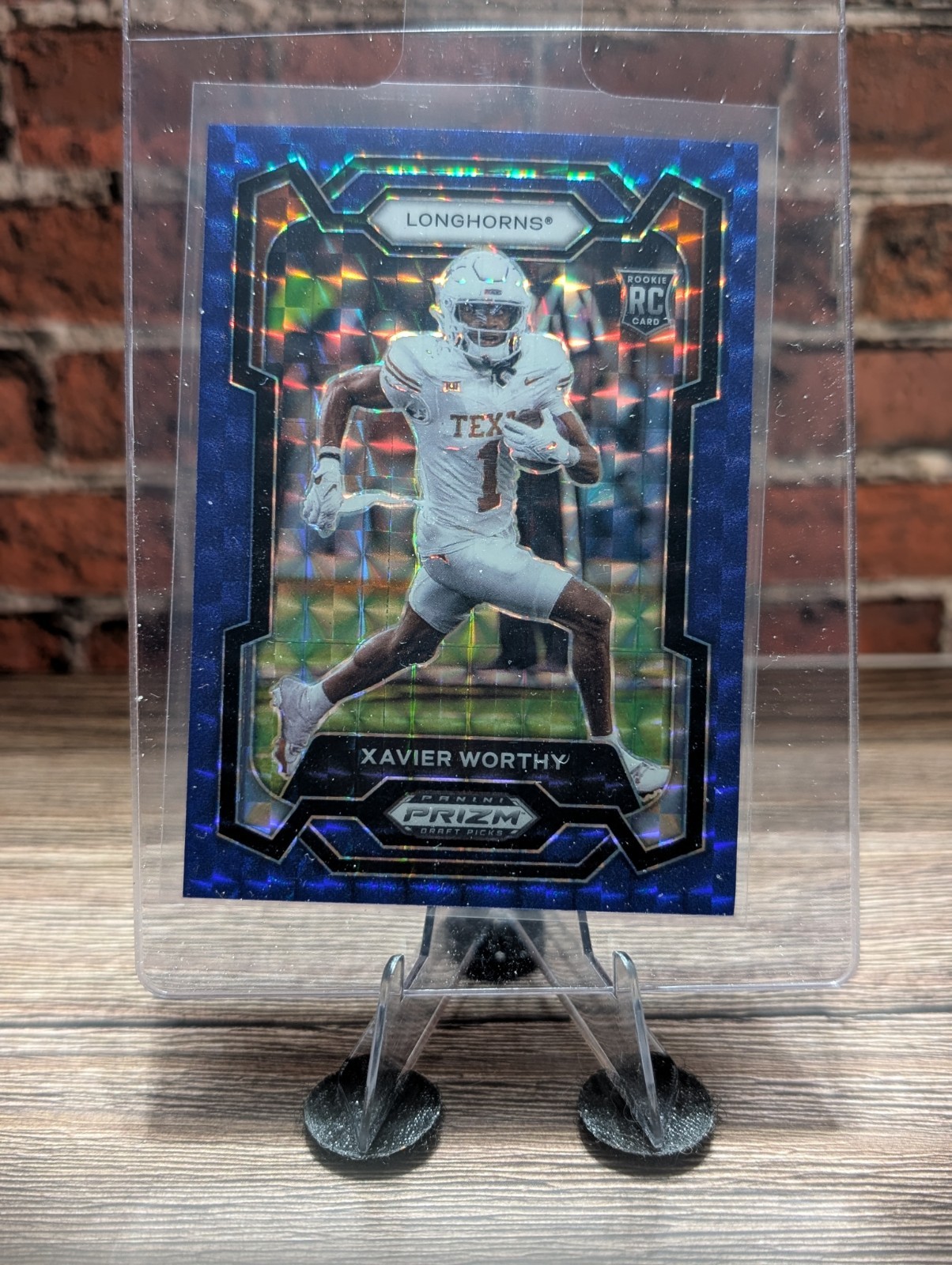 2024 Panini Prizm Draft Picks - Xavier Worthy #153 Blue Finite Prizm /89 (RC)