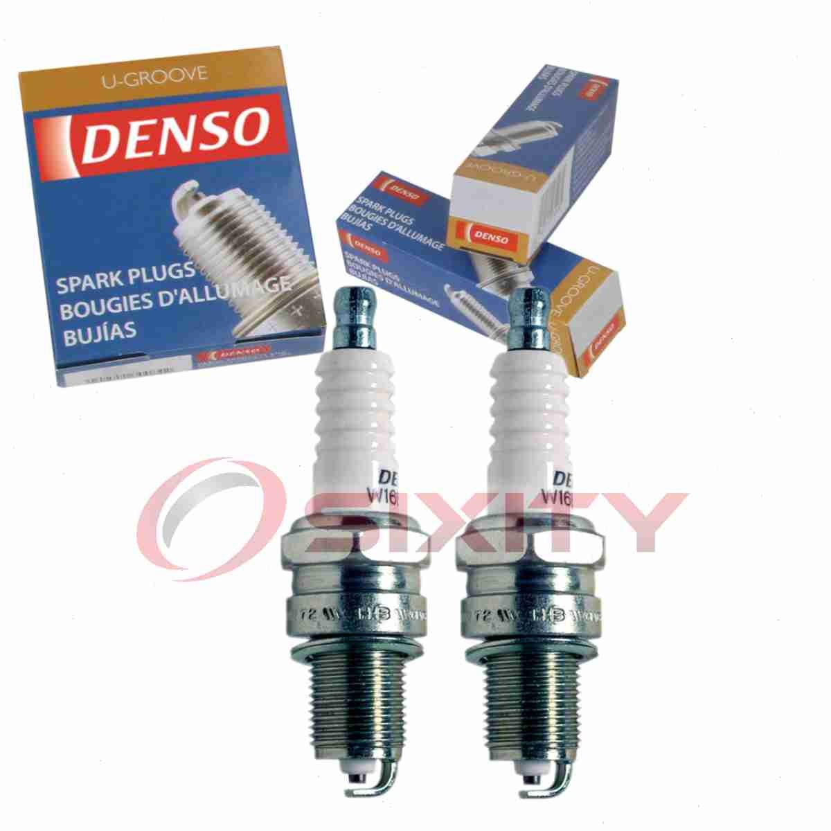 2 pc DENSO 3031 Standard U-Groove Spark Plugs for W16EXR-U JLM9663 JLM9661 rz