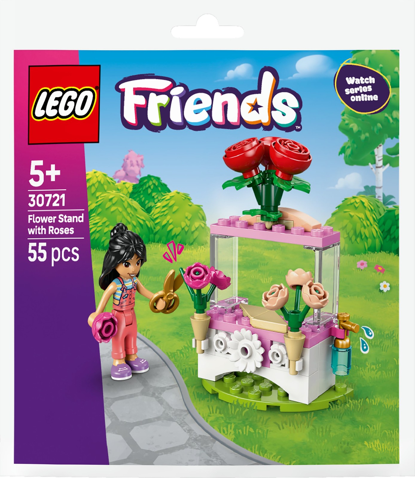 LEGO Friends 30721 Polybag - Flower Stand with Roses NUOVO SIGILLATO - Immagine 4