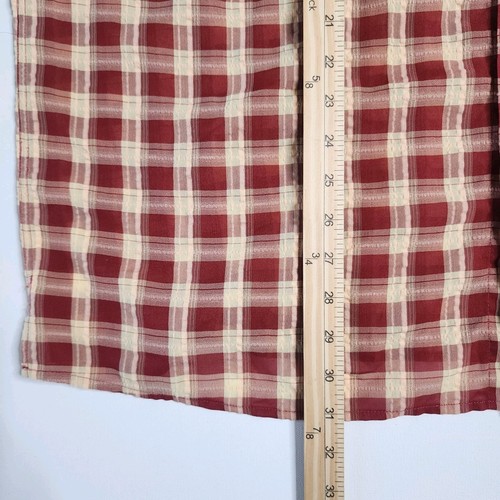 ExOfficio Men's Plaid Short Sleeve Button Shirt XL Red Lightweight Sheer - Picture 5 of 5