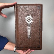 Antico album fotografico tedesco anni 1910 45 foto d'epoca chiusura...