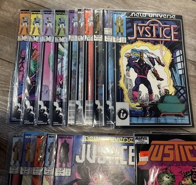Marvel New Universe JUSTICE (1975) #1-16 SET + 26, 28, And 29