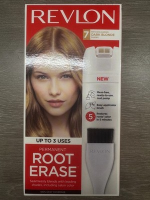 REVLON ROOT ERASE Permanent 7 DARK BLONDE 100% Grey Coverage Discontinued