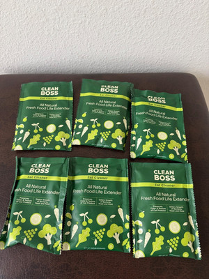 JOY Clean Boss  All Natural Fresh Food Life Extender Preserver 6 Packets  Sealed