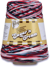 Hilo Algodon Lily Sugarn Cream 14oz Cono Color Nautical Ombre para Tejer 1 Cono