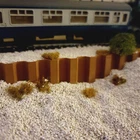Model Railway Flexible Steel sheet piles wall - 100cm retaining wall - OO Gauge