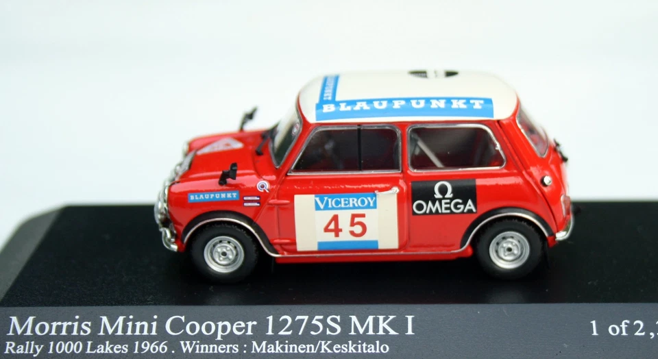 Morris MIni Cooper S MK1 #45 "Rally 1000 Laghi 1966" Tmäkinen, Minichamps 1:43 - Immagine 3 di 4